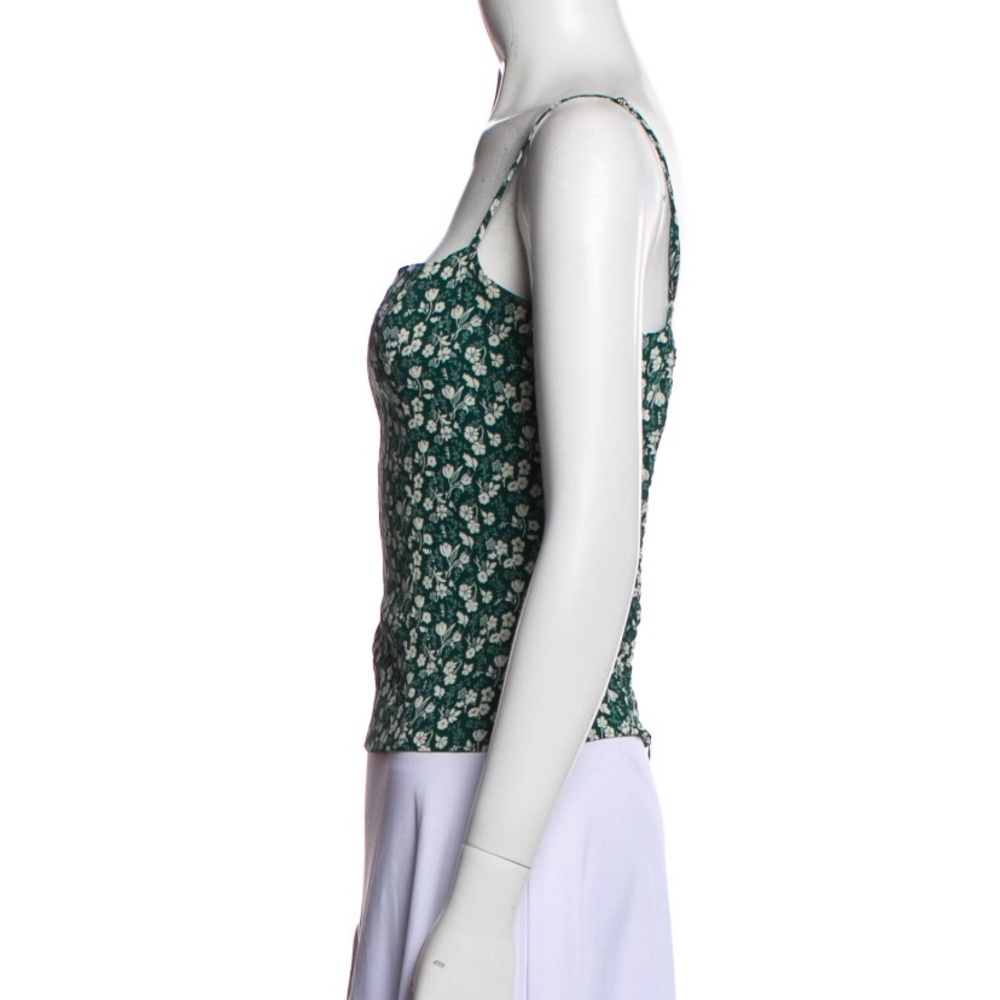 Reformation floral print square neck top